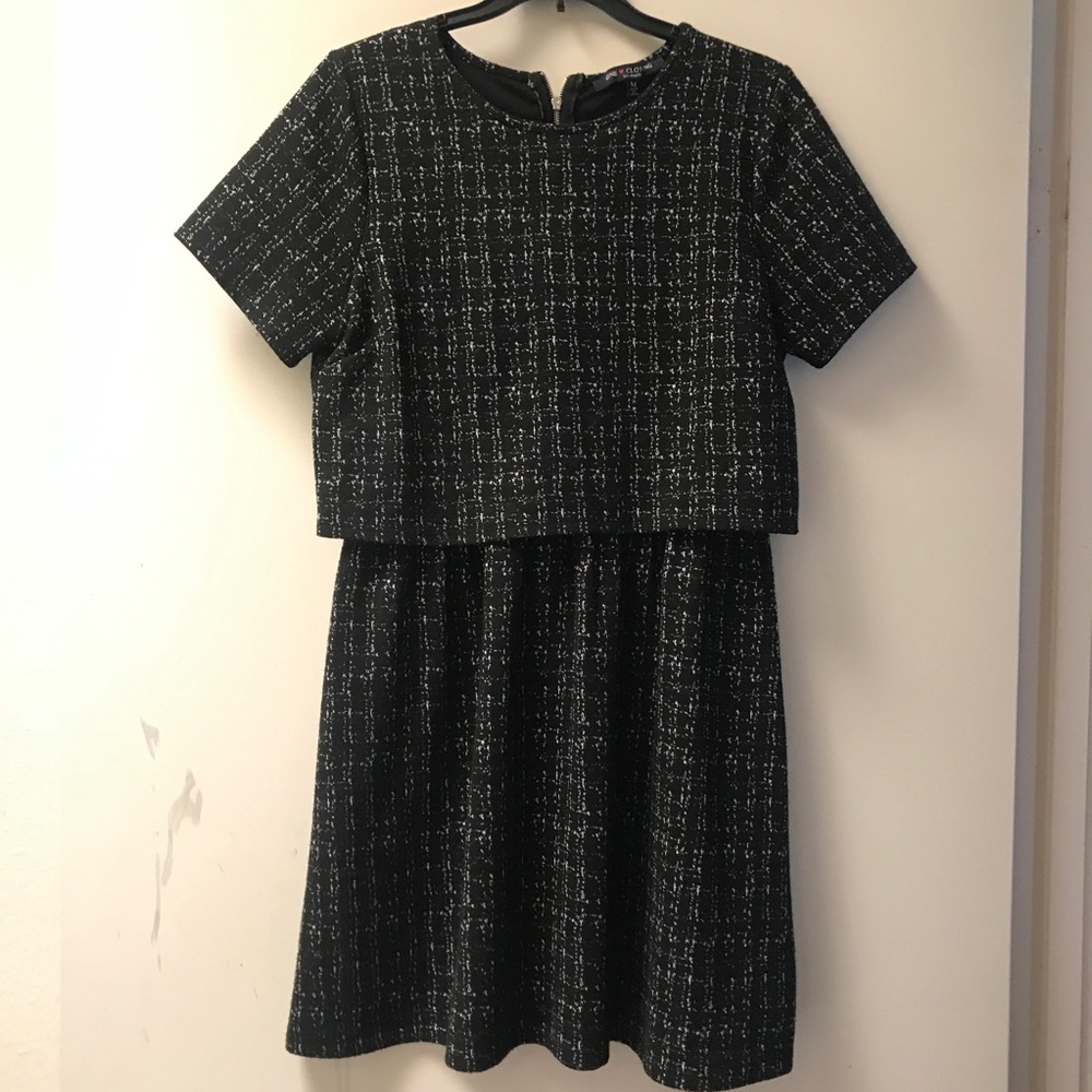 Black and white dress